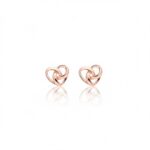 インターロッキングハートピアス